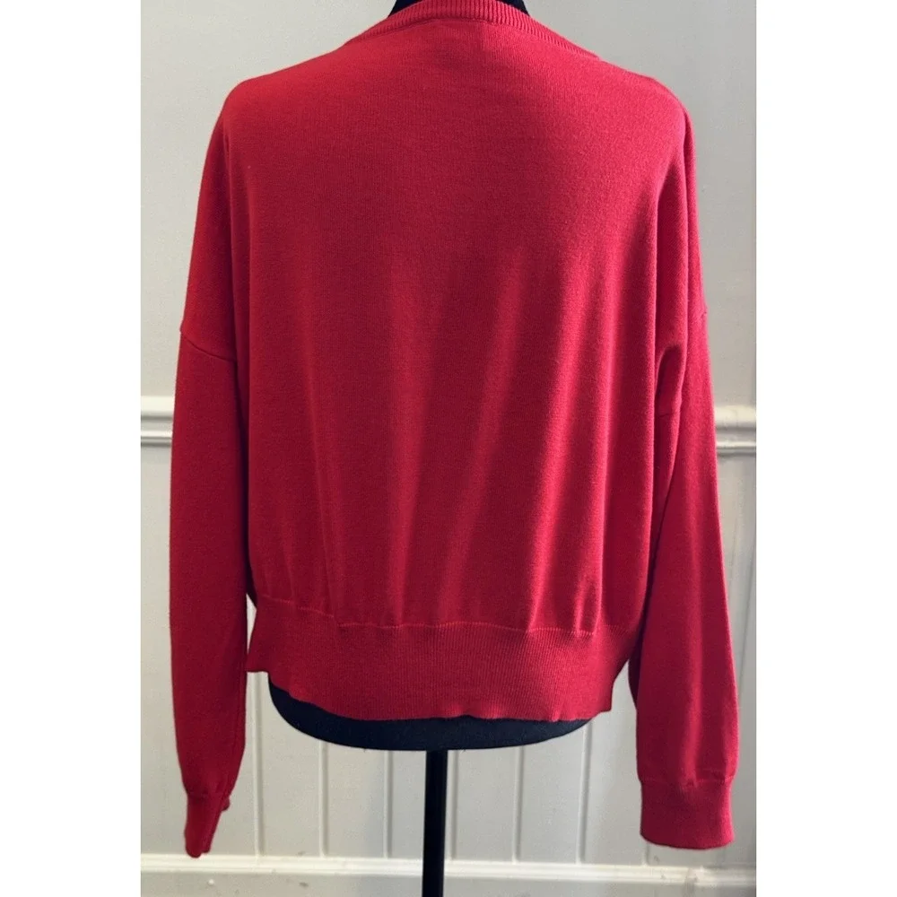 University of Georgia Bulldogs Sweater L Game Day SEC Football Athens Preppy UGA